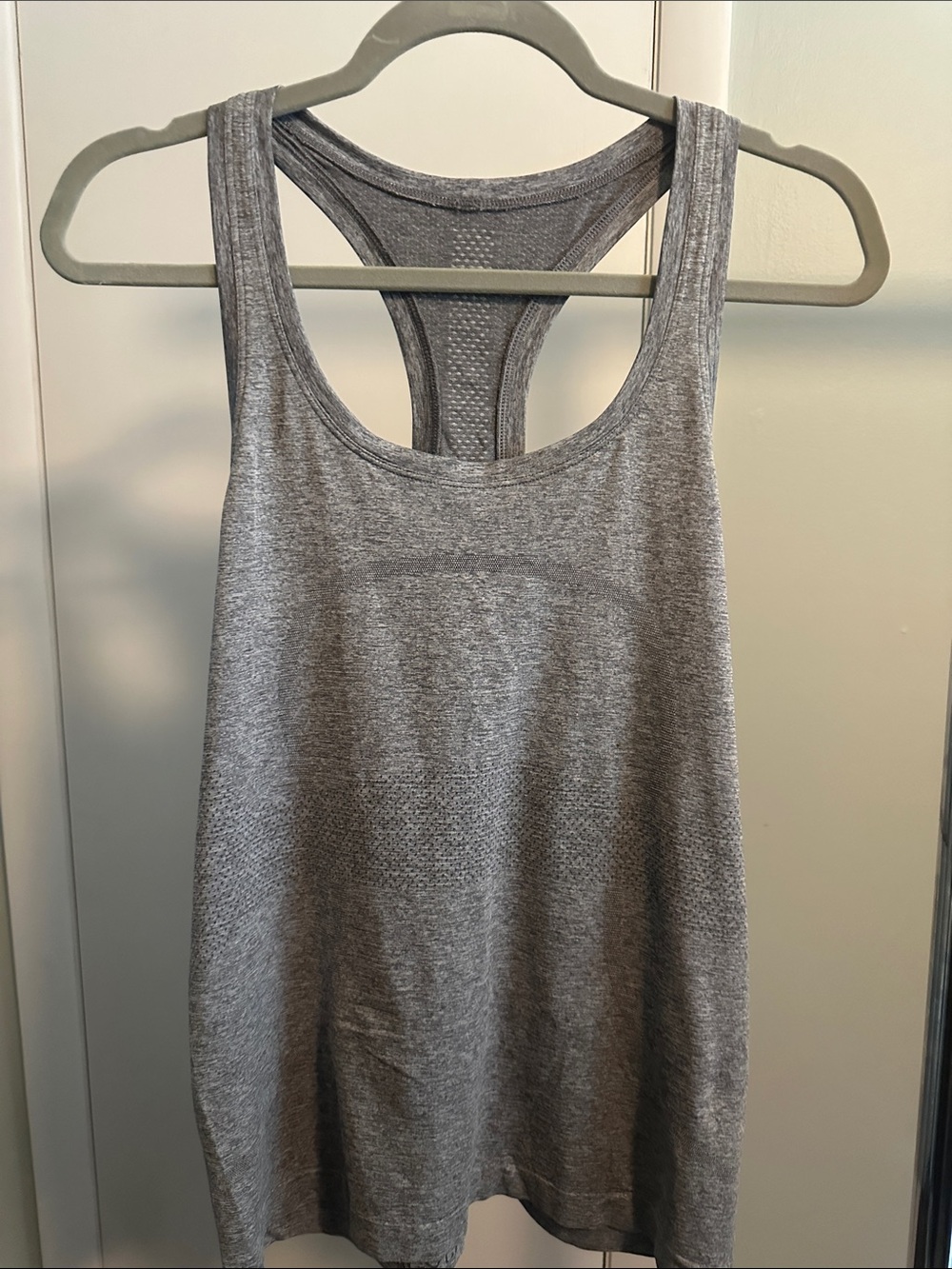 lululemon athletica Gray Racerback Tank Top